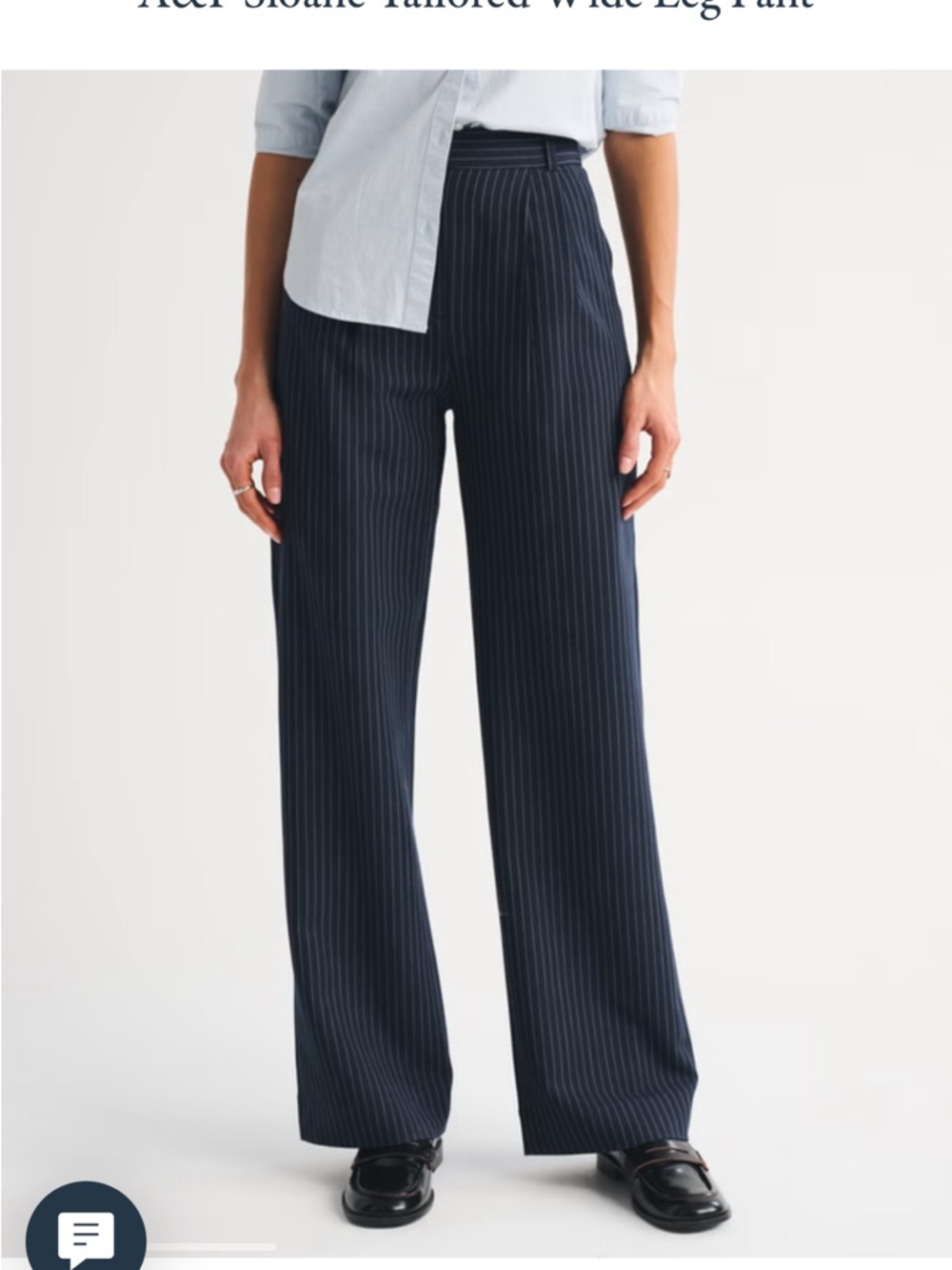 Abercrombie & Fitch Sloane Wide-Leg Trousers